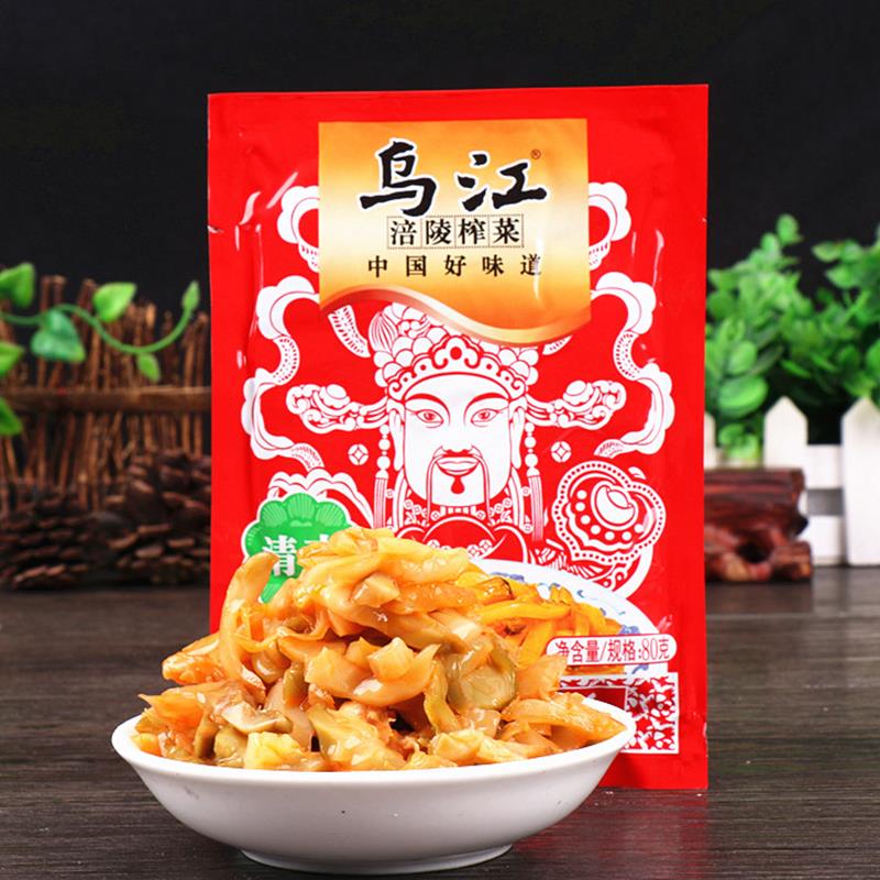乌江 清淡清香榨菜 80g/袋