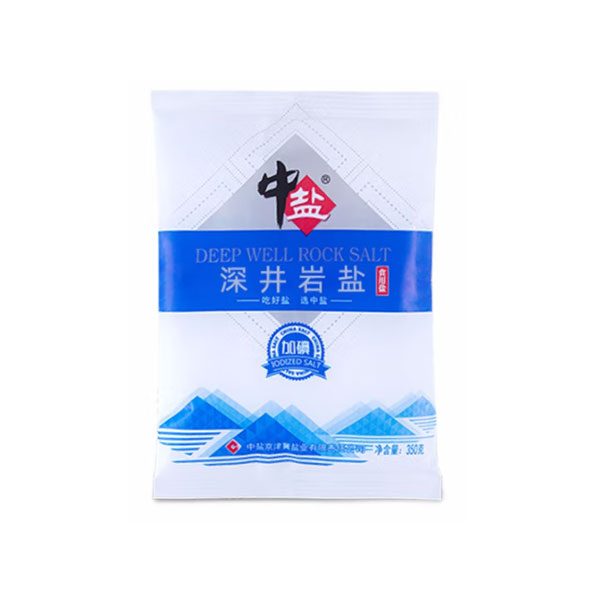 中盐精制食用盐（加碘）350g/袋