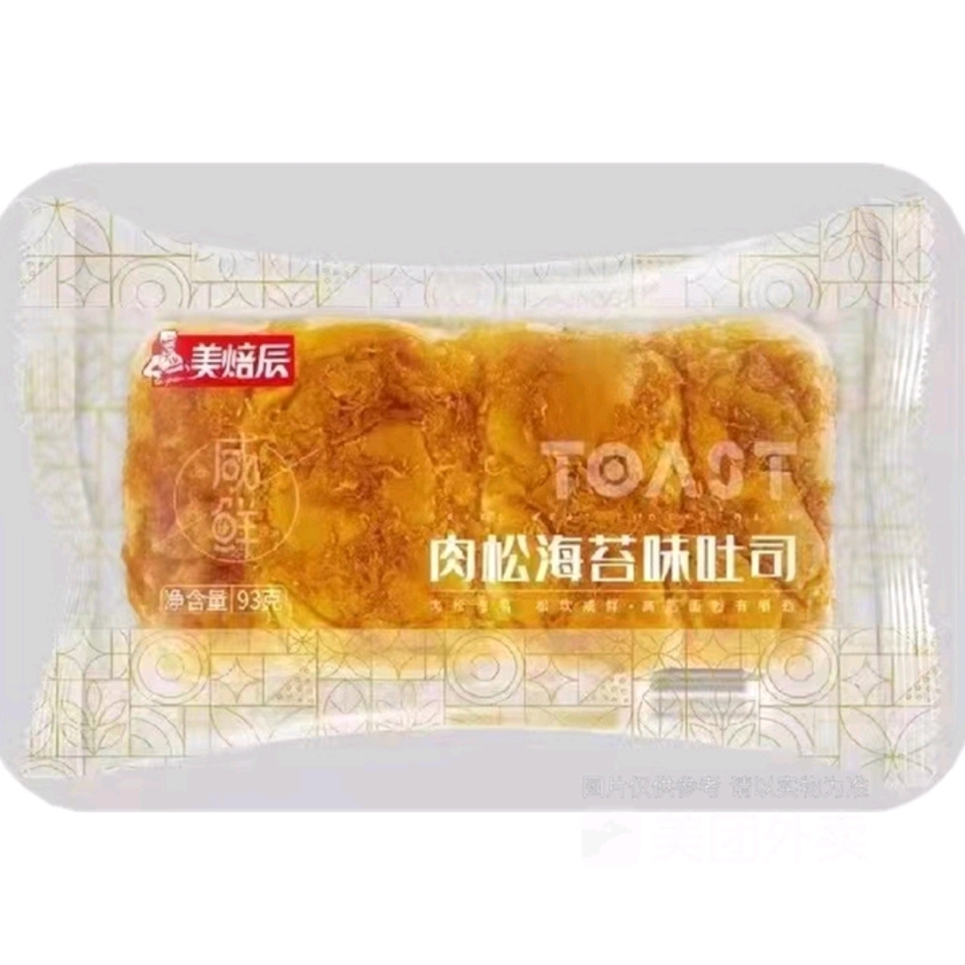 美焙辰肉松海苔味吐司93克