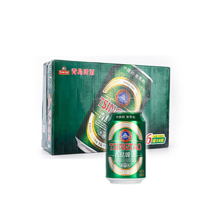 青岛啤酒经典11度330ml*24罐/箱