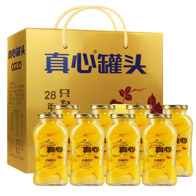 真心 黄桃罐头礼盒 248g*8瓶/盒