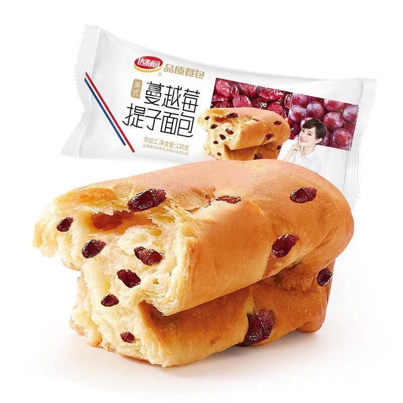 美焙辰 蔓越莓提子面包 120g/袋