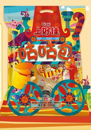 上好佳 休闲食品咕咕包255g/包