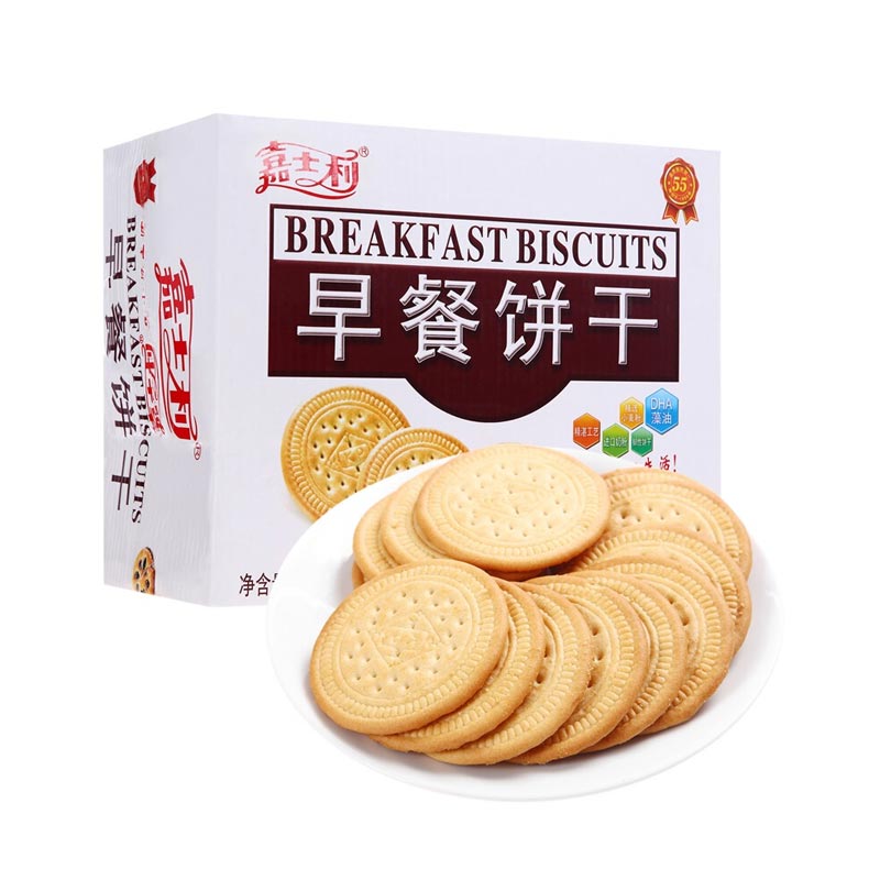 嘉士利早餐饼干原味800g/盒