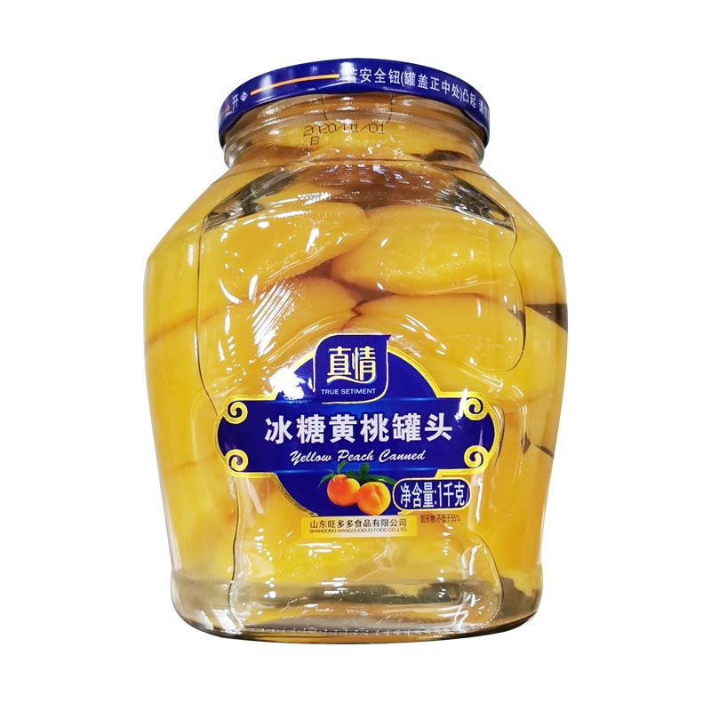 旺多多黄桃罐头1kg/瓶