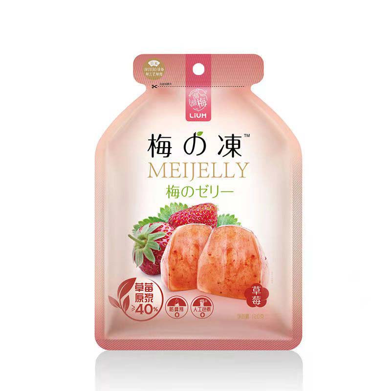 溜溜梅梅冻草莓蒟蒻梅冻 120g/袋