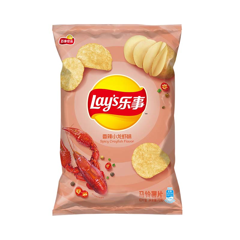 乐事 香辣小龙虾味薯片 70g/袋