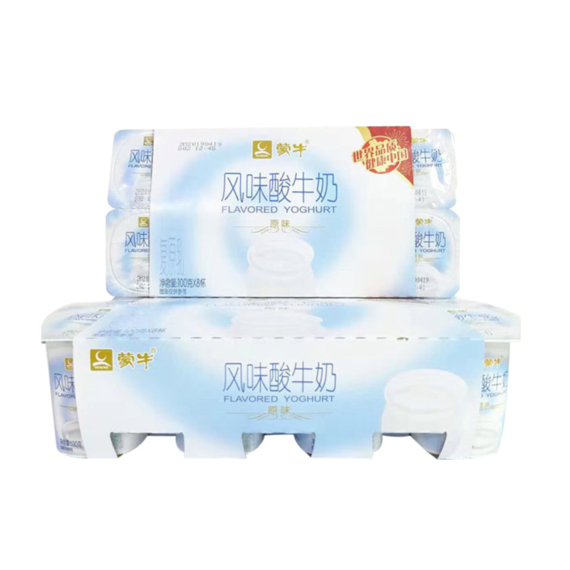 蒙牛 浓醇原味风味酸奶 100g*8/联