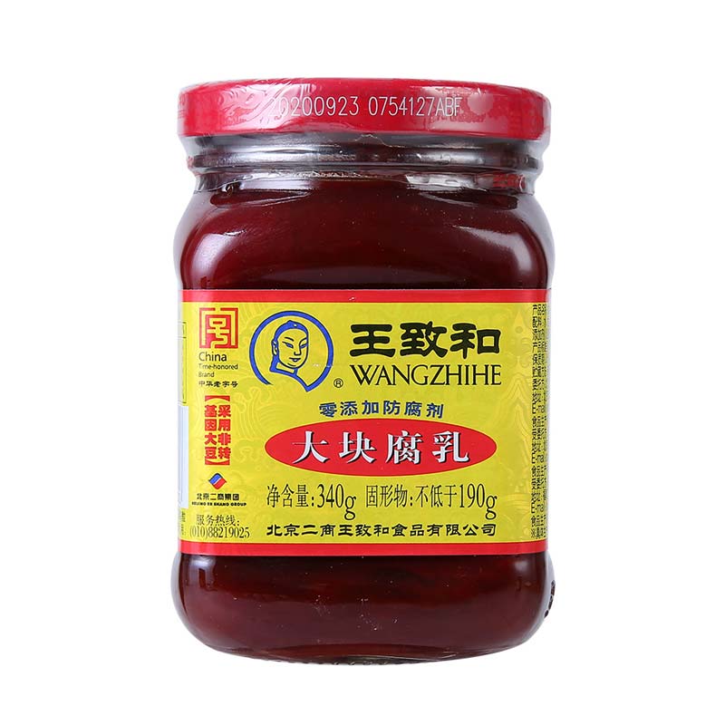 王致和大块腐乳 340g/瓶