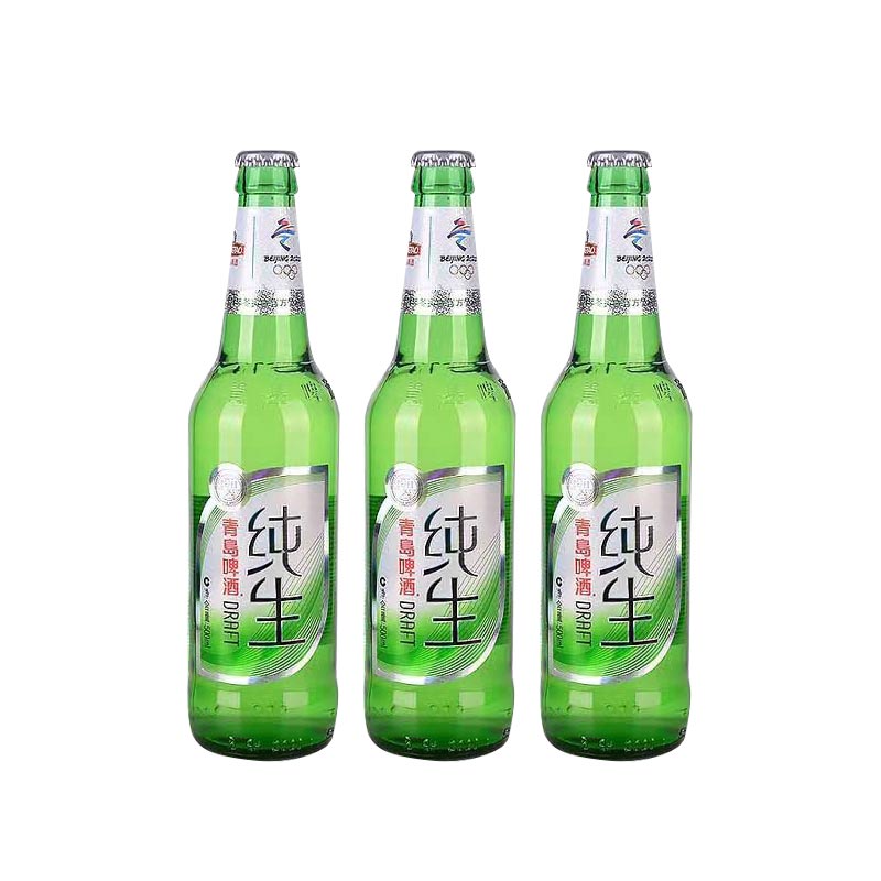 青岛啤酒纯生8度500ml/瓶