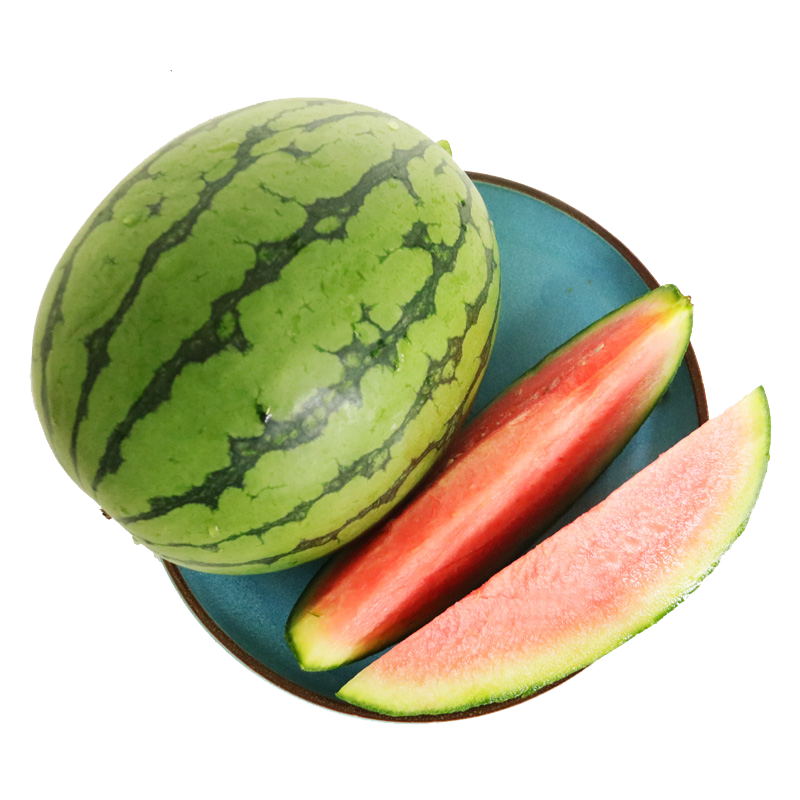 【人气水果】黑美人西瓜1个 4-5斤