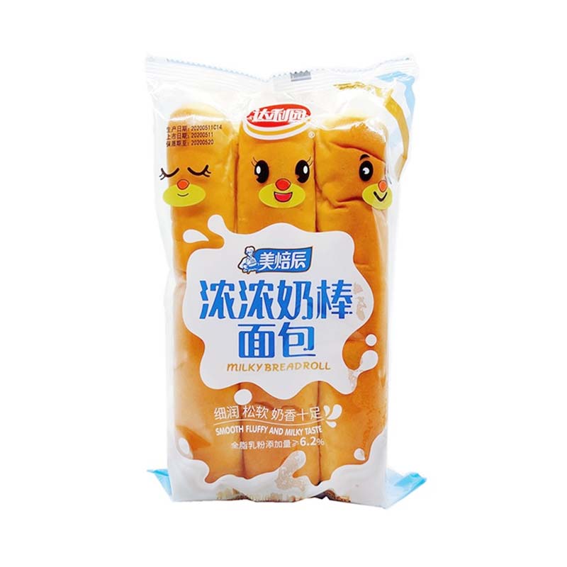 美焙辰奶棒面包240g/袋