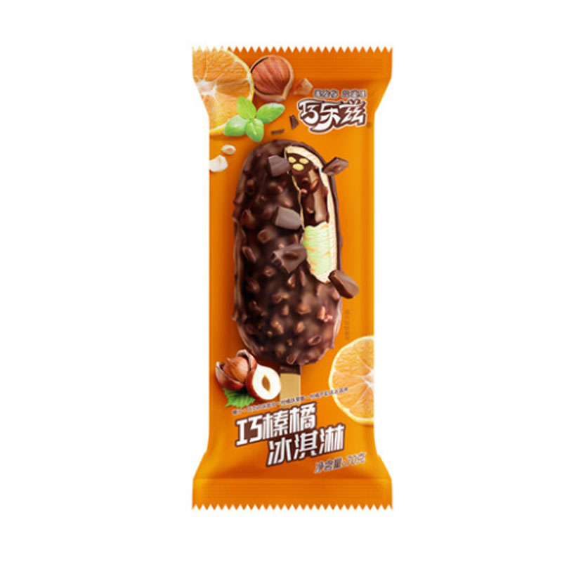 伊利巧乐兹榛橘冰淇淋 70g/支