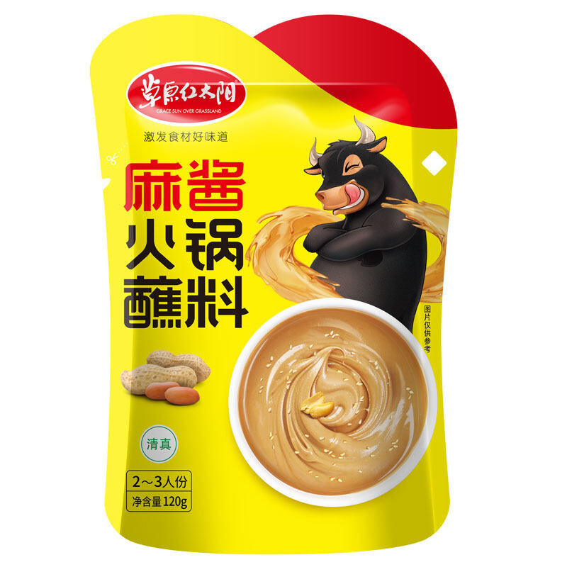草原红太阳风味蘸料（麻酱）120g/袋