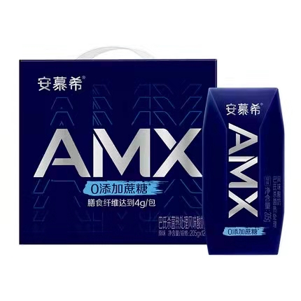 伊利安慕希零添加蔗糖风味酸奶205g*12瓶/箱