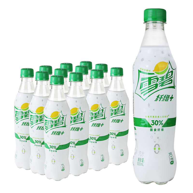 雪碧 汽水纤维+碳酸饮料 500ml/瓶