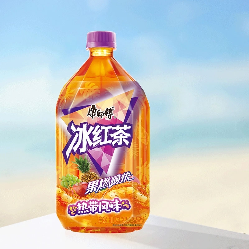 康师傅 热带冰红茶饮料 1L/瓶