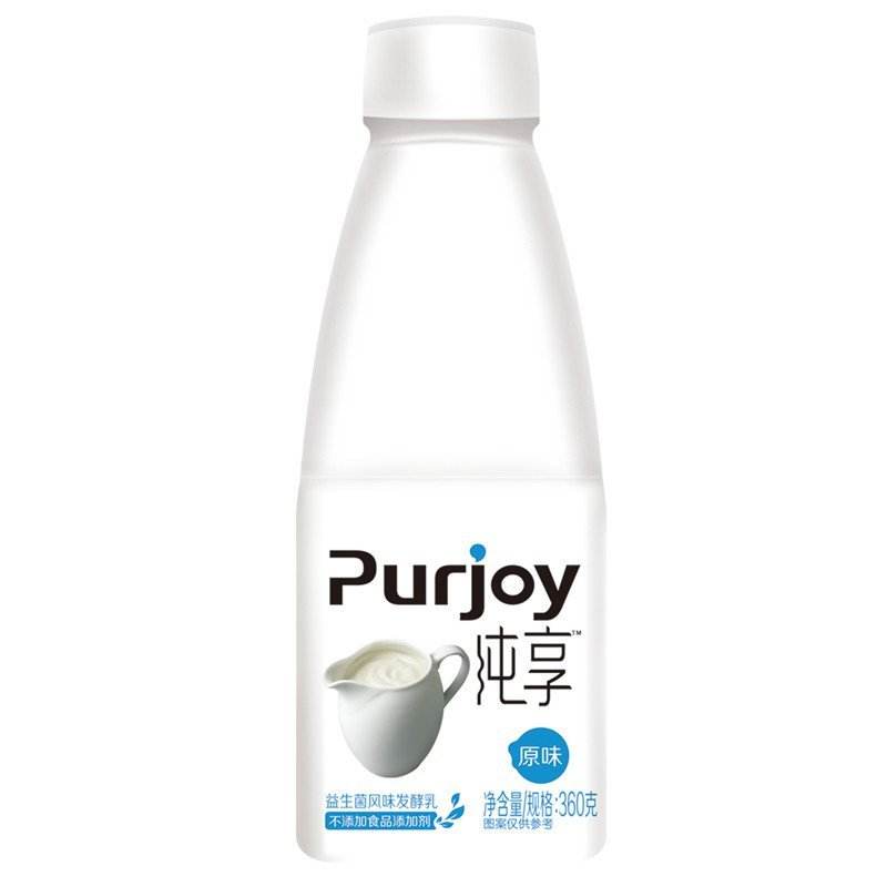 君乐宝 纯享原味益生菌风味发酵乳  300g/瓶