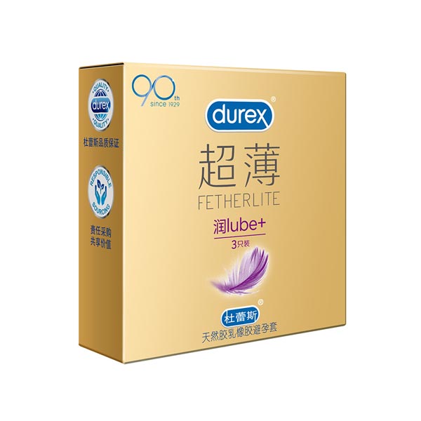 杜蕾斯 倍滑超薄装 3只装/盒