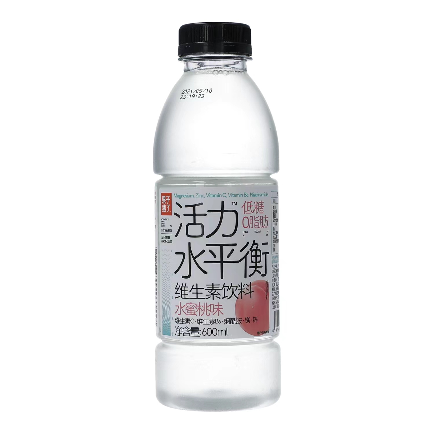 果子熟了活力水平衡维生素饮料水蜜桃味600ml/瓶