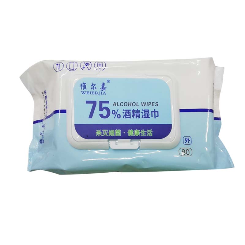 维尔嘉75%酒精湿巾80p