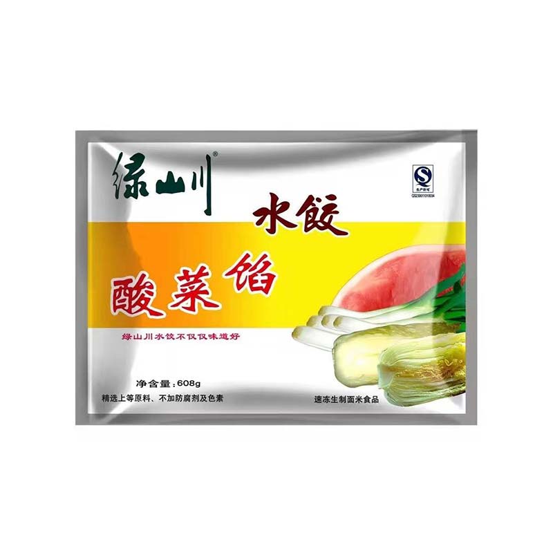 绿山川酸菜馅水饺608g/袋