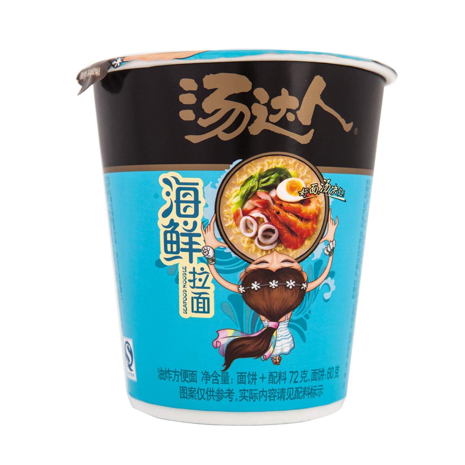 统一 汤达人海鲜拉面杯方便面速食快餐 80g/杯