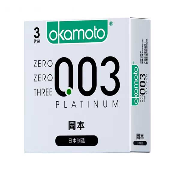 冈本 003白金超薄避孕套 3片装/盒