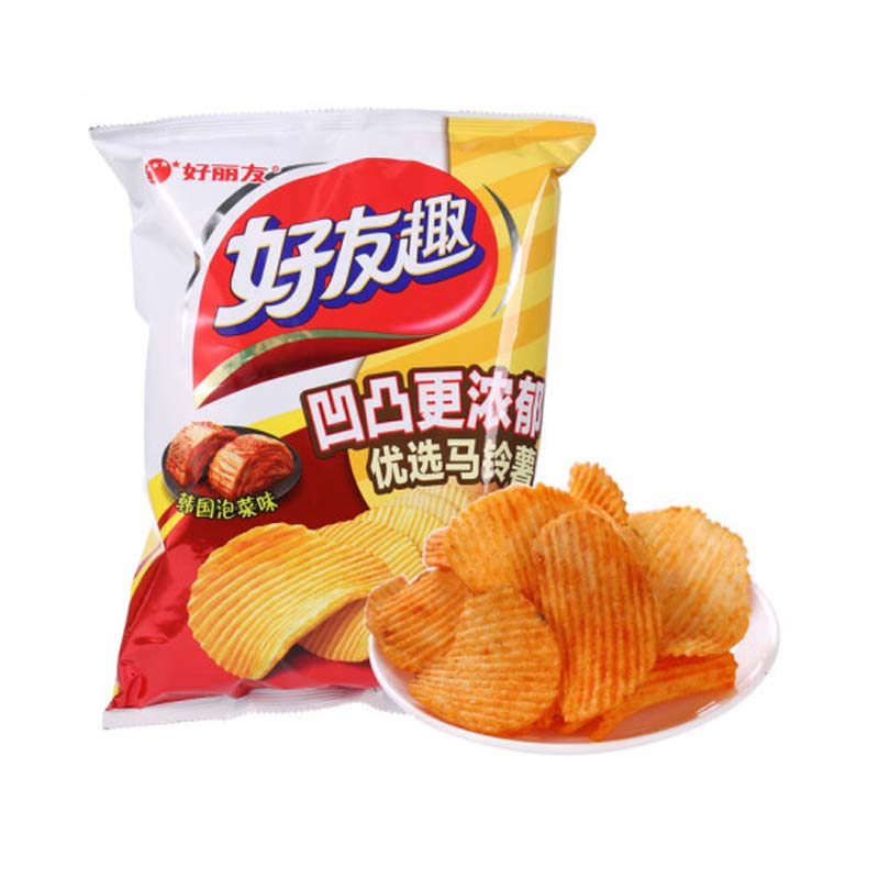 好丽友 好友趣韩国泡菜味薯片 125g/袋