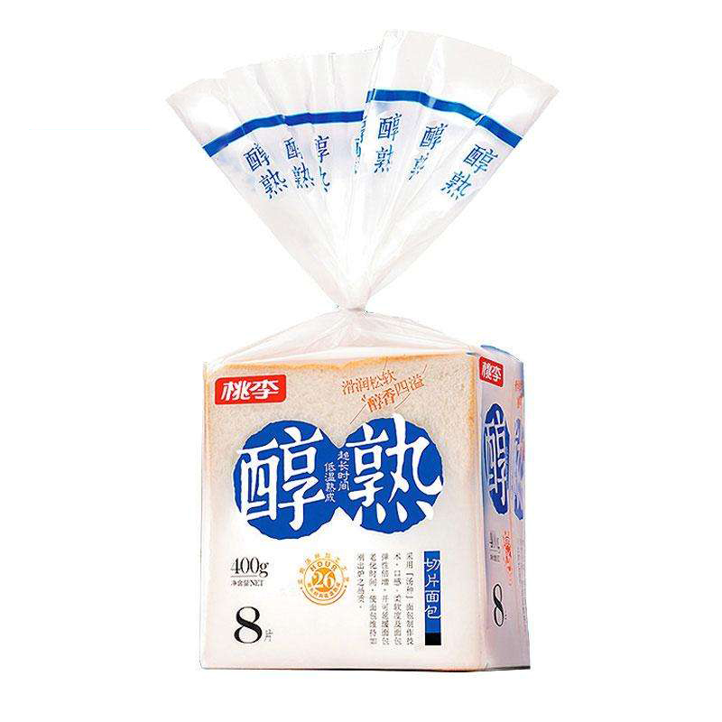 桃李醇熟切片面包400g/袋