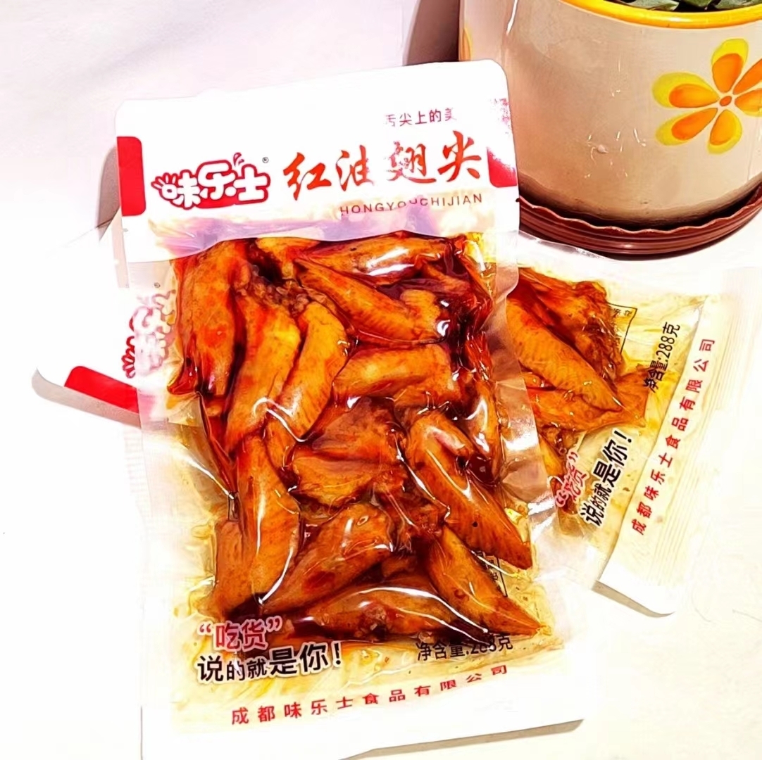 谊口香味乐士红油翅尖约248克/袋