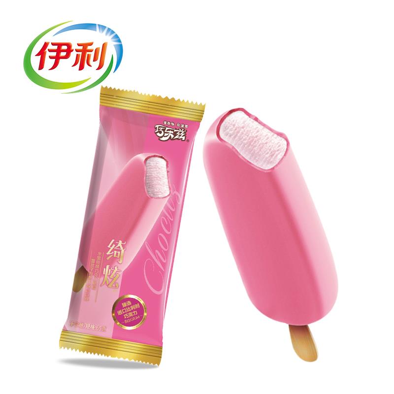 伊利 绮炫桃桃山茶花味冰淇淋65g/支
