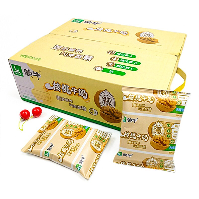 蒙牛 牛奶核桃味 190ml*16/箱