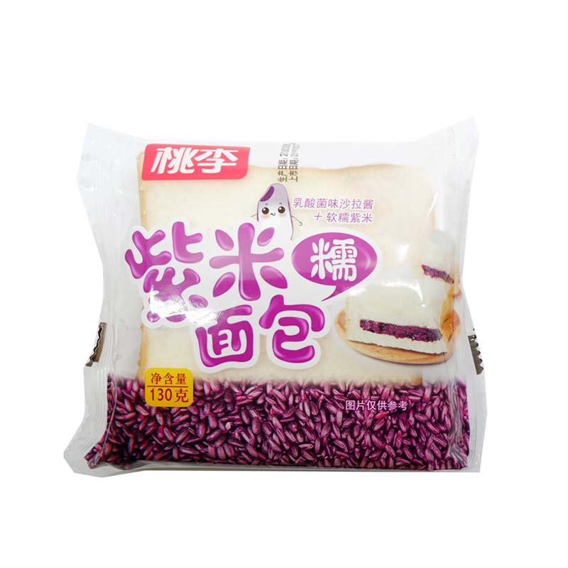 桃李紫米面包130g/袋