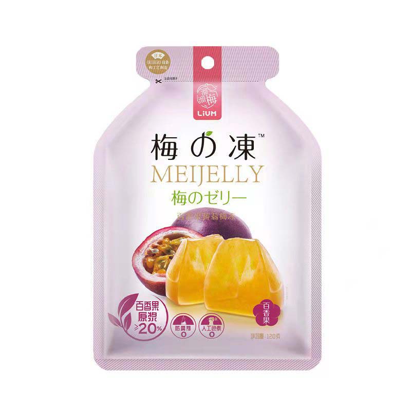 溜溜梅梅冻百香果蒟蒻梅冻 120g/袋