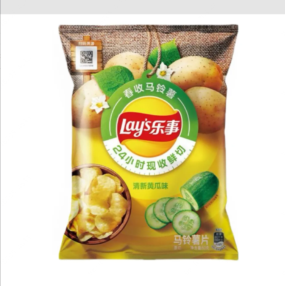 乐事 清新黄瓜味薯片 60g/袋