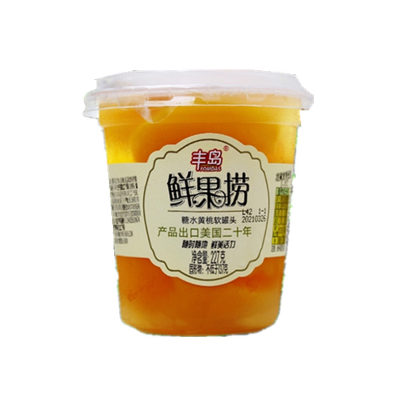 丰岛鲜果捞黄桃罐头227g/杯