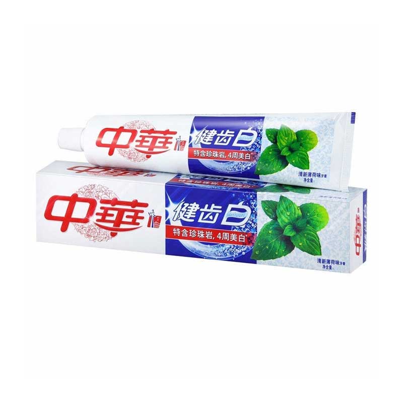 中华健齿白 清新薄荷味牙膏155g/盒