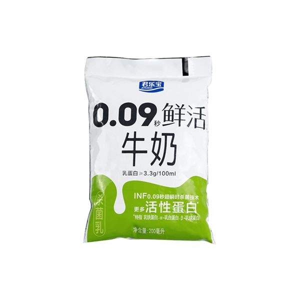 君乐宝0.09秒鲜活牛奶 200ml