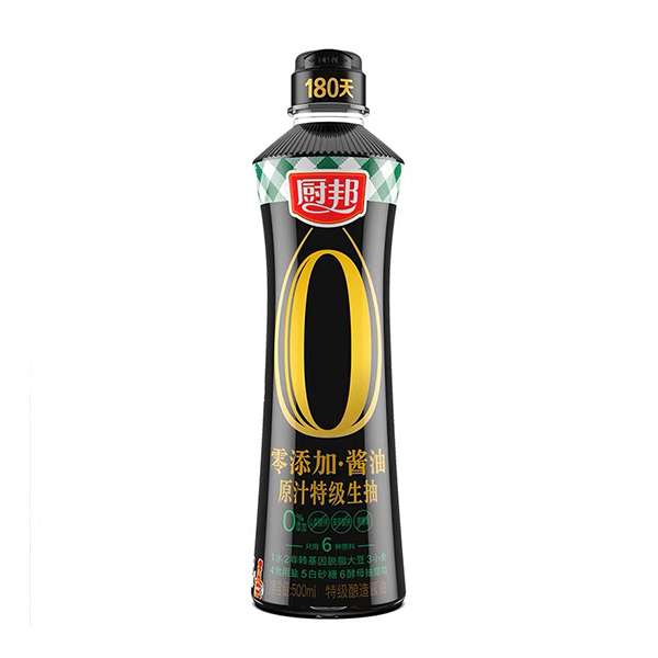 厨邦零添加酱油原汁特级生抽 500ml