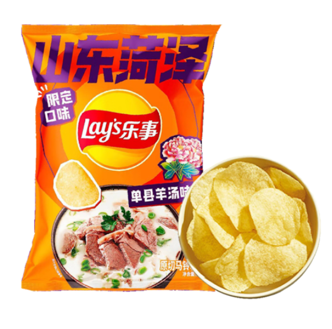 乐事薯片单县羊汤味 70克