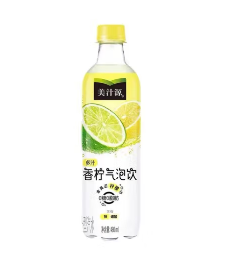 美汁源香柠气泡饮 480ml