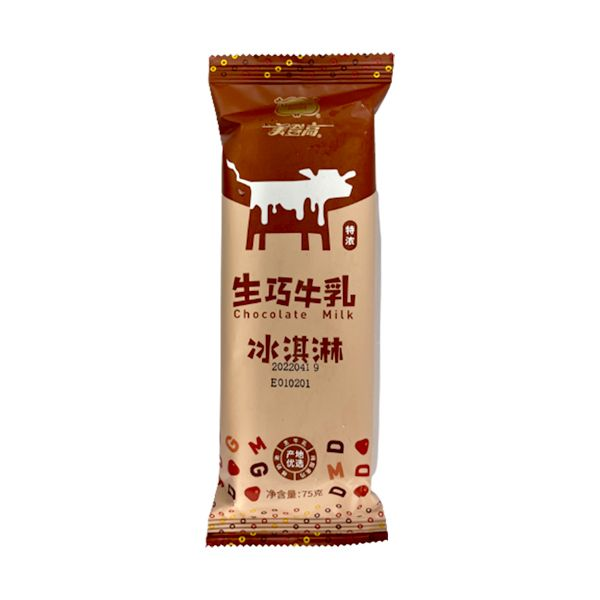 美登高生巧牛乳口味冰淇淋 75克