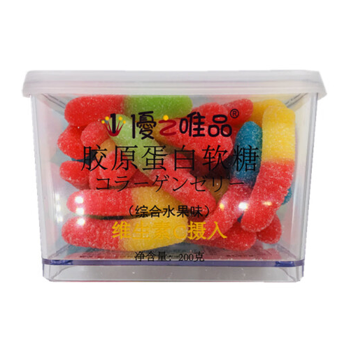 优之唯品胶原蛋白软糖（多彩毛毛虫） 200克