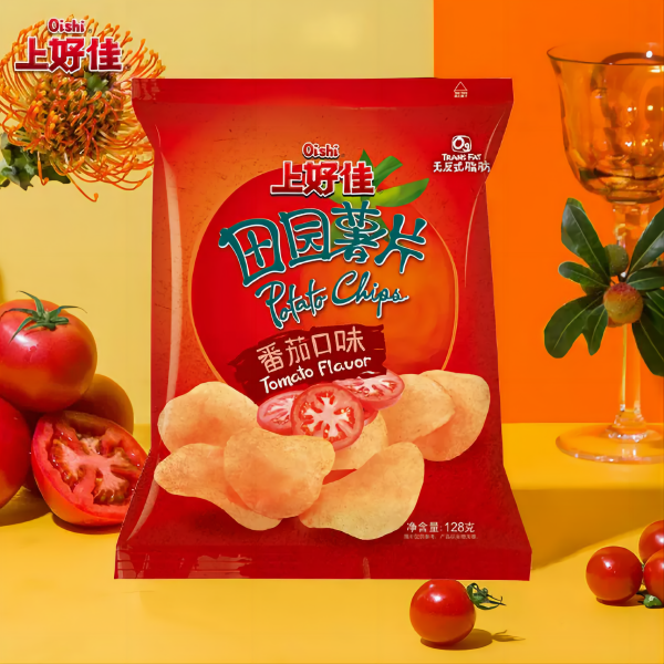 上好佳田园薯片番茄味薯片 128克