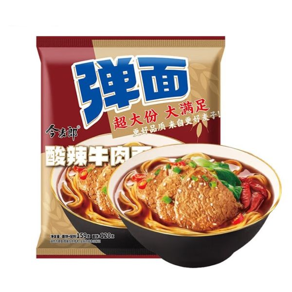 今麦郎弹面酸辣牛肉面 159克
