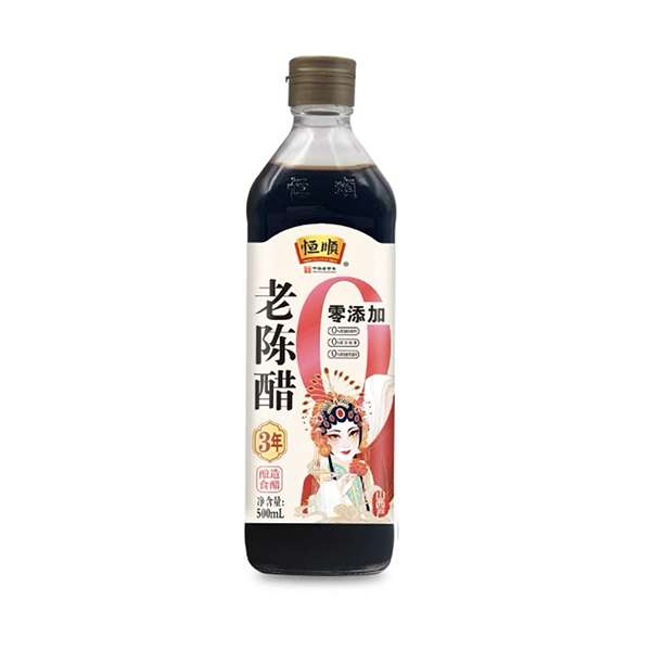 恒顺0添加3年老陈醋 500ml