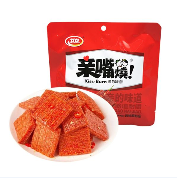 卫龙亲嘴烧经典香辣/牛肉味 90克