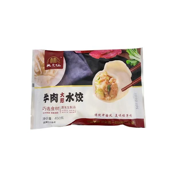 桃儿仙牛肉大葱水饺 450克