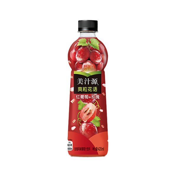 美汁源玫瑰风味葡萄汁饮料 420ML